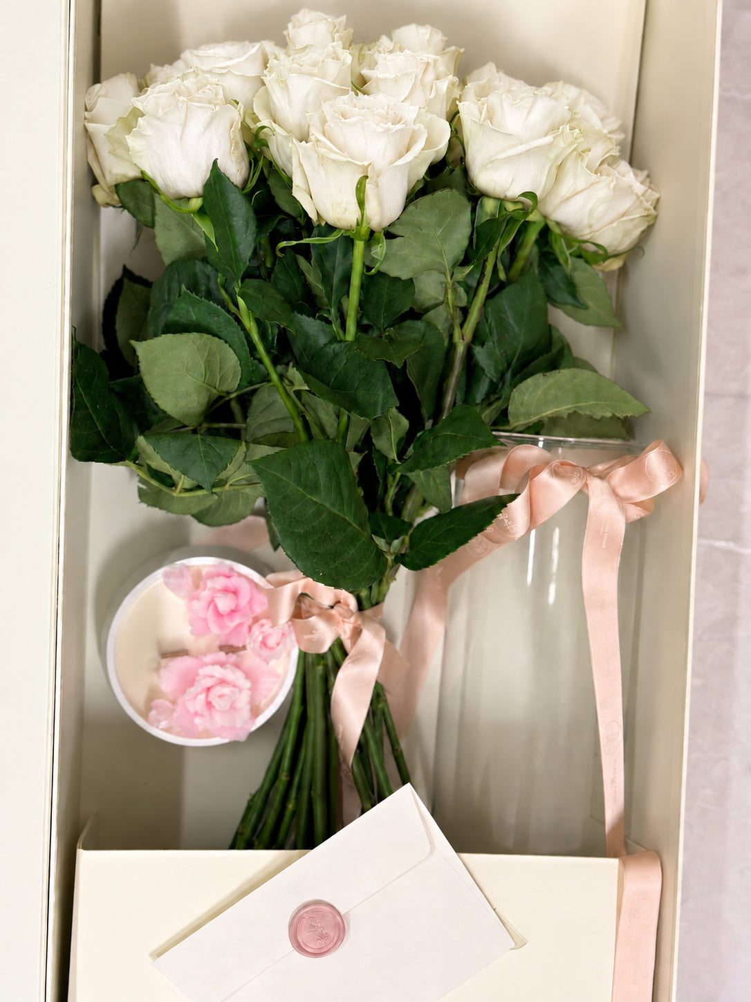 DI Jardin Secret Luxury Box – 15 Rose Bianche