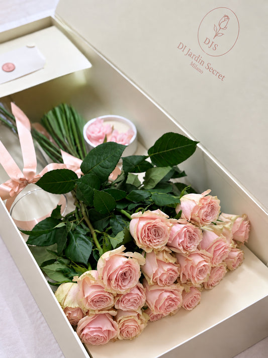 DI Jardin Secret Luxury Box – 15 Rose Rosa