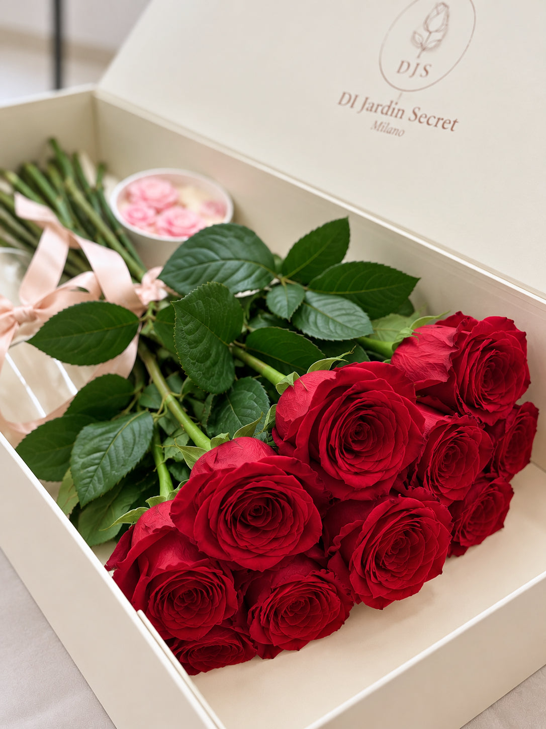 DI Jardin Secret Luxury Box – 15 Rose Rosse