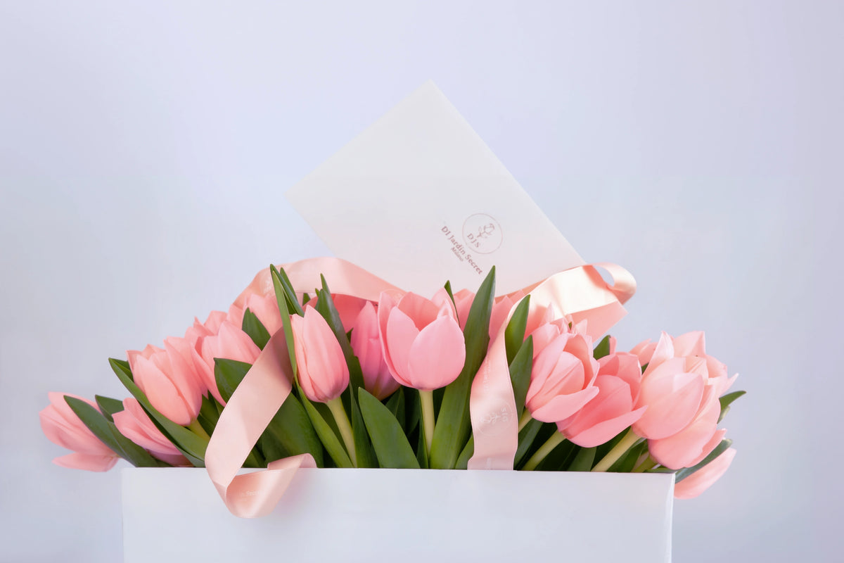 Bouquet di 50 Tulipani Rosa